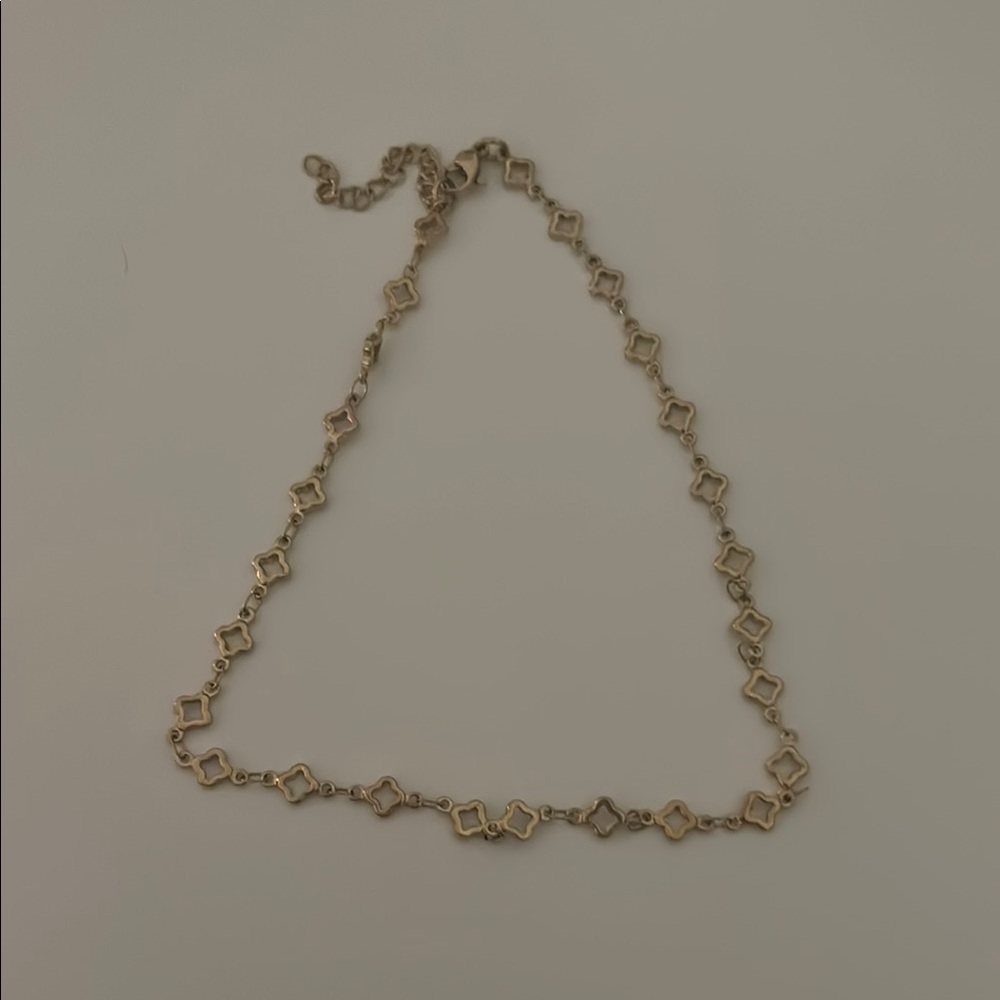 Elegant Gold-Tone Geometric Necklace